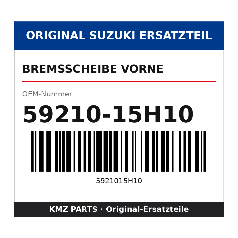 Suzuki Bremsscheibe vorne 59210-15H10