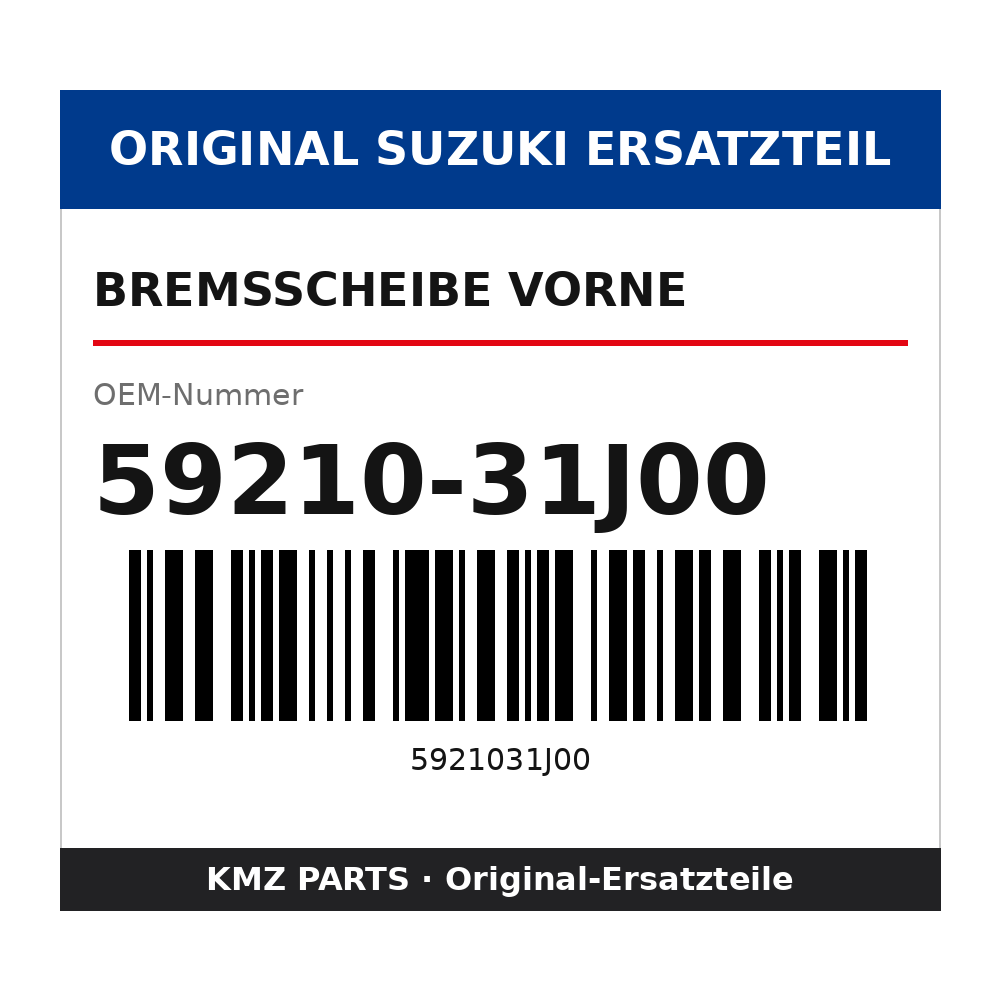 Suzuki Bremsscheibe vorne 59210-31J00