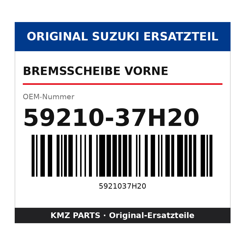 Suzuki Bremsscheibe vorne 59210-37H20