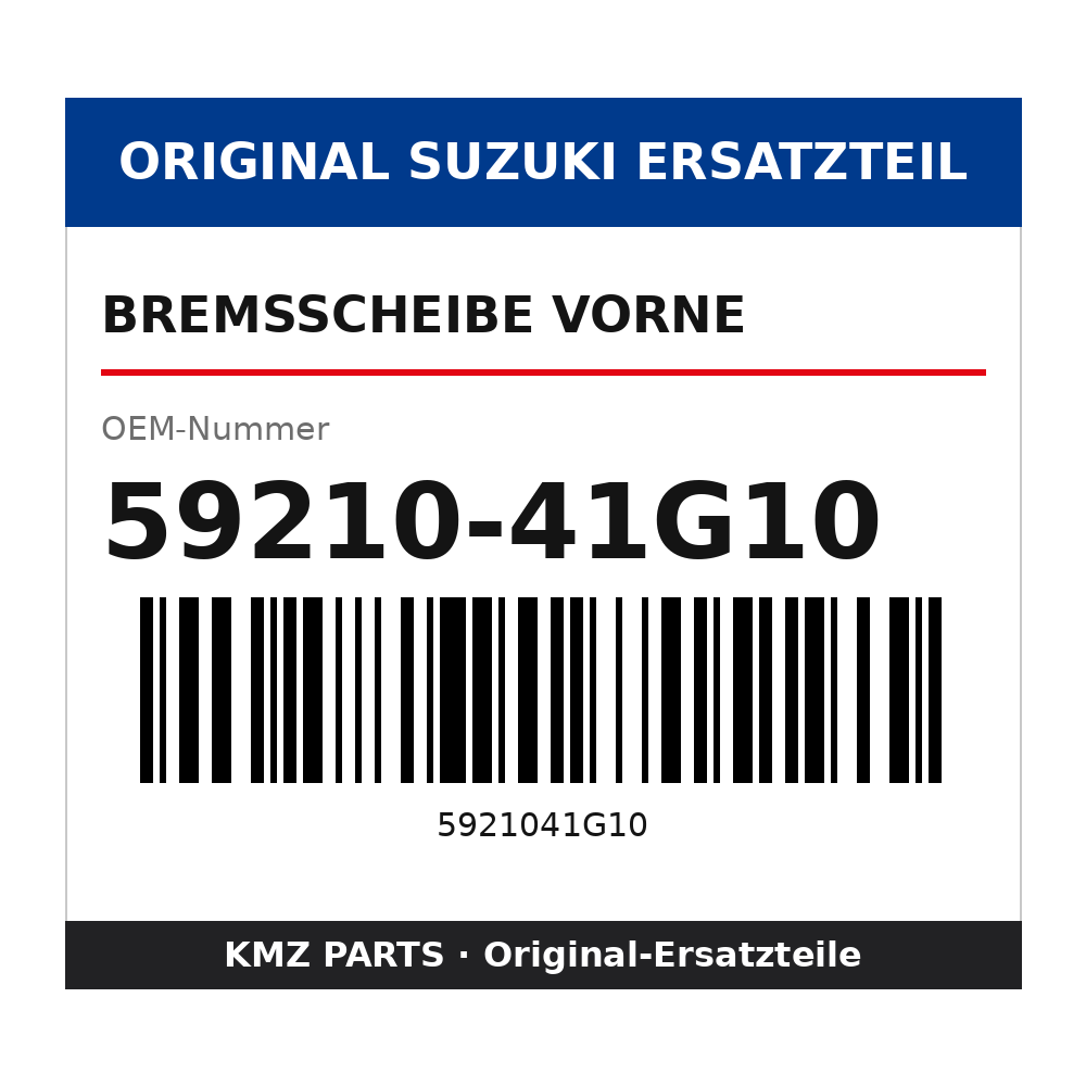 Suzuki Bremsscheibe vorne 59210-41G10