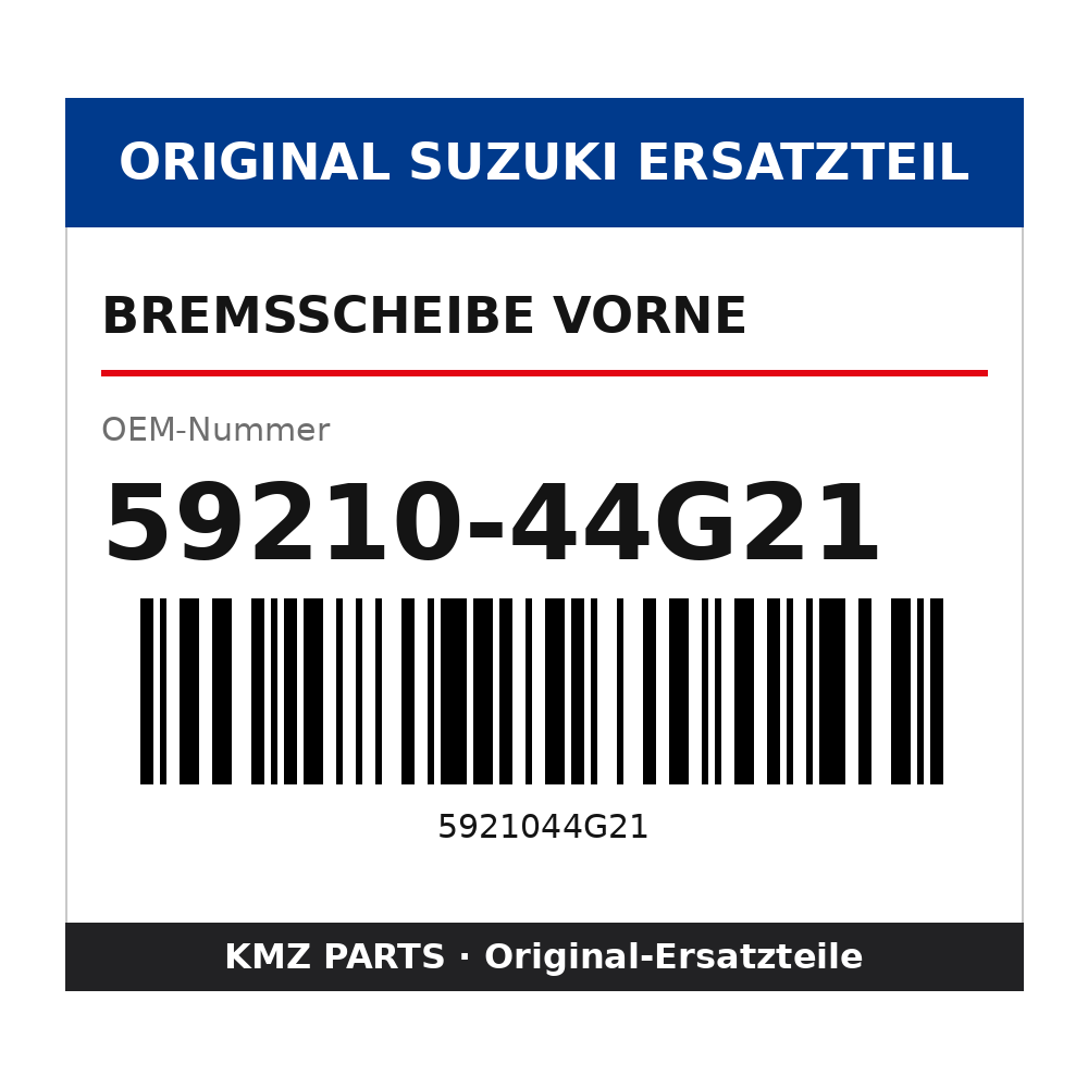 Suzuki Bremsscheibe vorne 59210-44G21