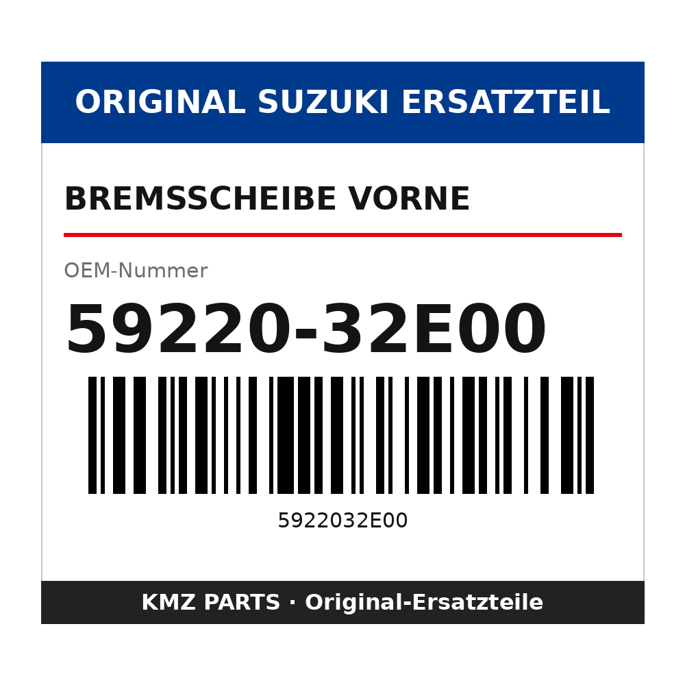 Suzuki Bremsscheibe vorne 59220-32E00
