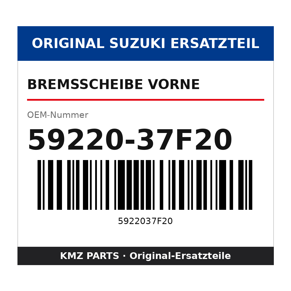 Suzuki Bremsscheibe vorne 59220-37F20