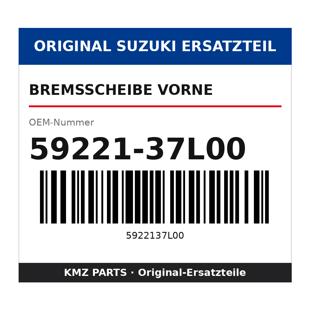Suzuki Bremsscheibe vorne 59221-37L00