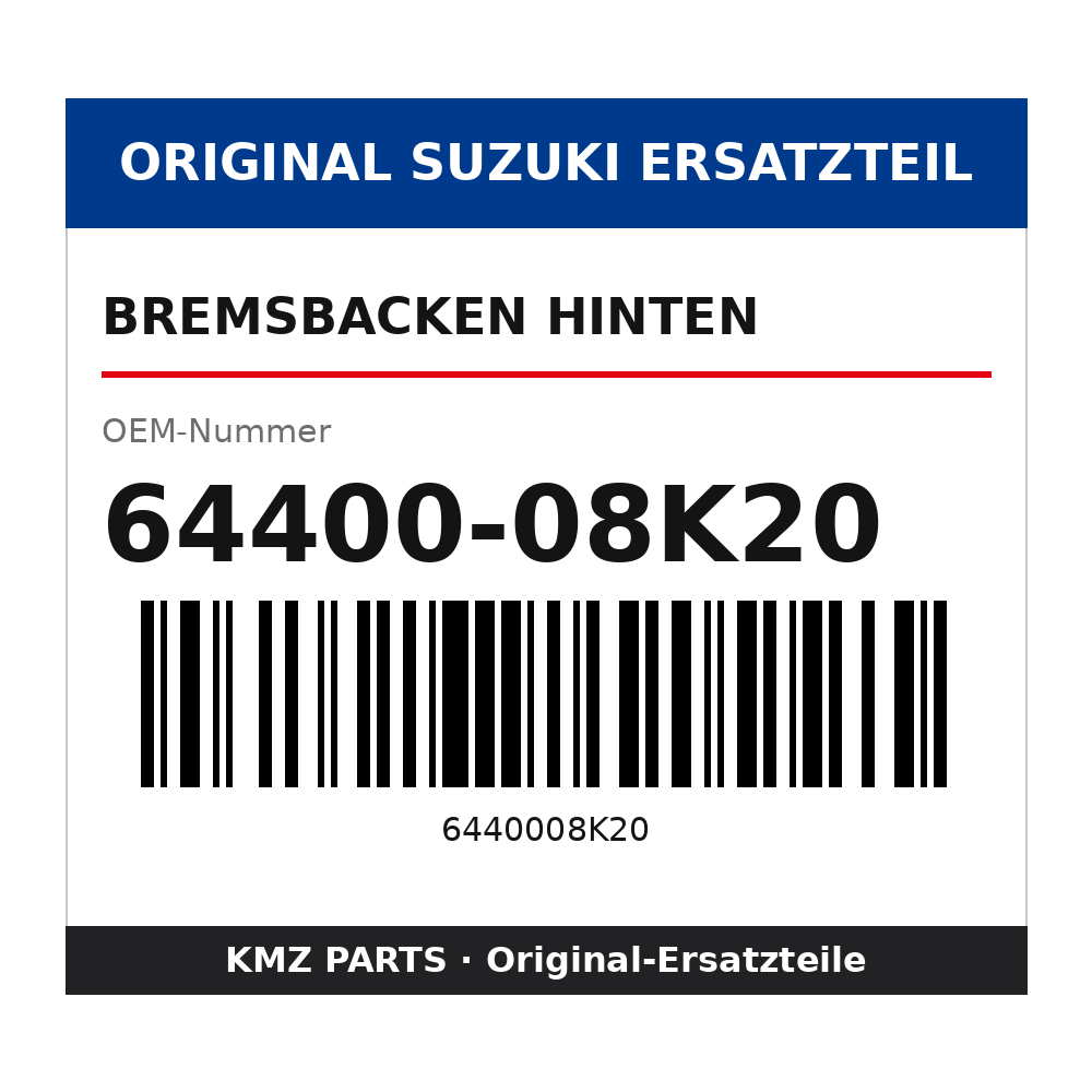 Suzuki Bremsbacken hinten 64400-08K20