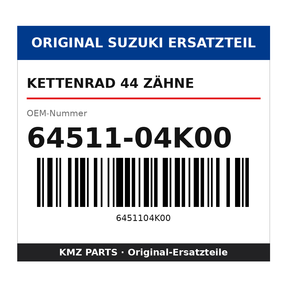 Suzuki Kettenrad 44 Zähne 64511-04K00