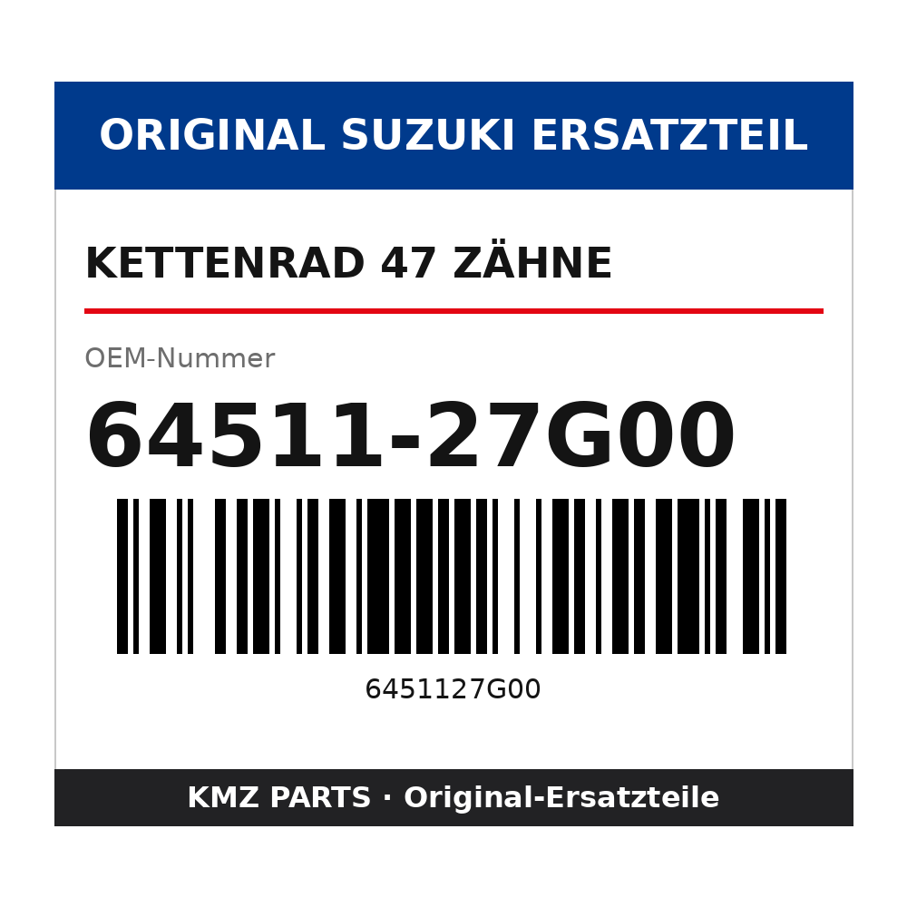 Suzuki Kettenrad 47 Zähne 64511-27G00