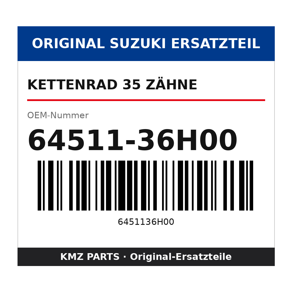 Suzuki Kettenrad 35 Zähne 64511-36H00