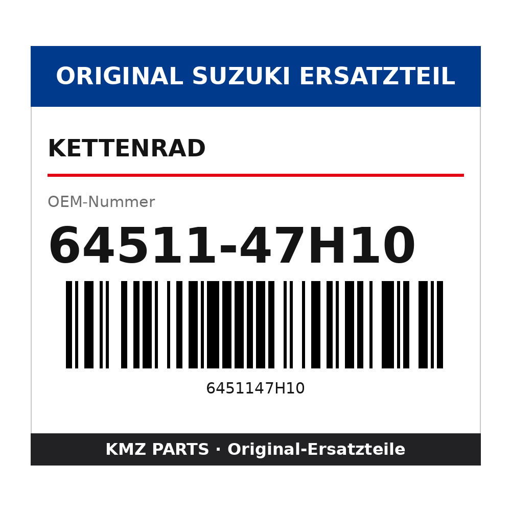 Suzuki Kettenrad 64511-47H10