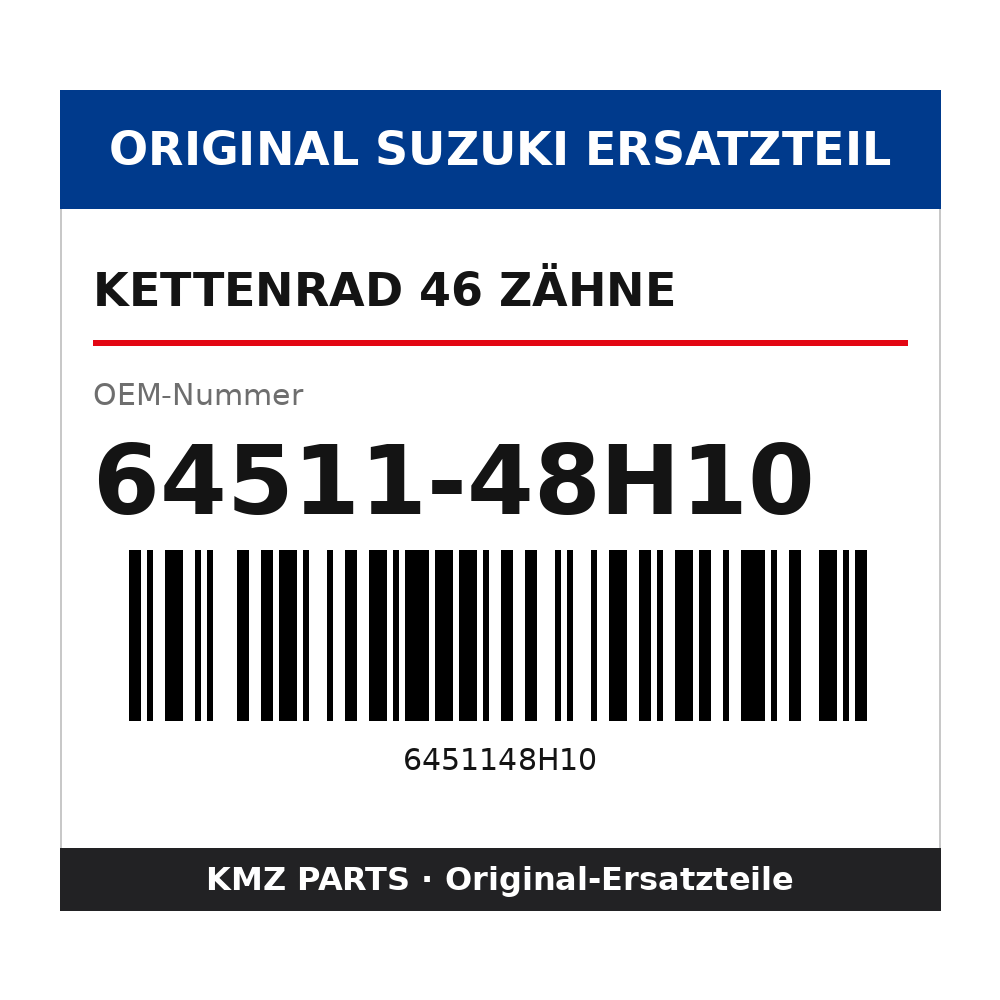 Suzuki Kettenrad 46 Zähne 64511-48H10