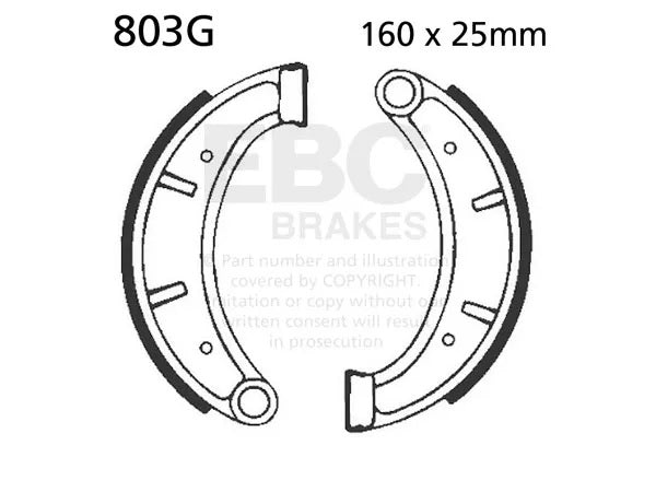EBC 803 G Bremsbacken
