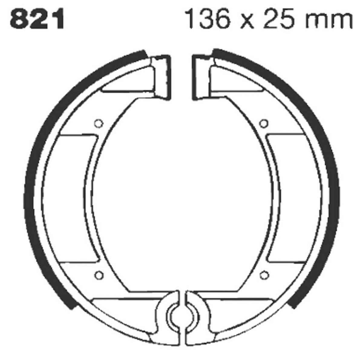 Bremsbacken EBC 821 G