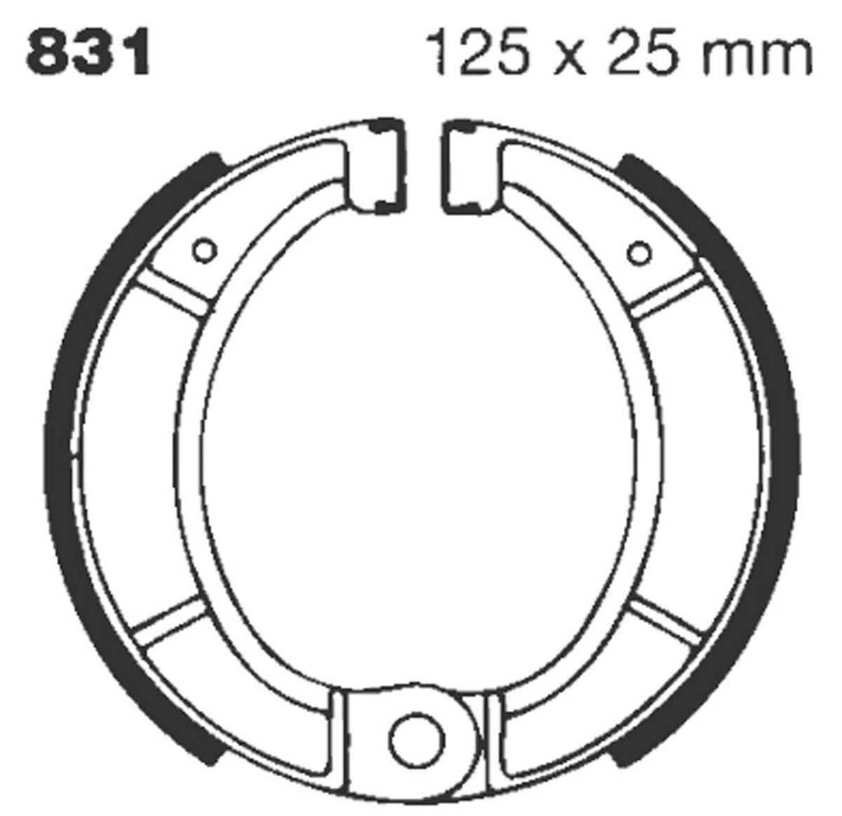 Bremsbacken EBC 831 G