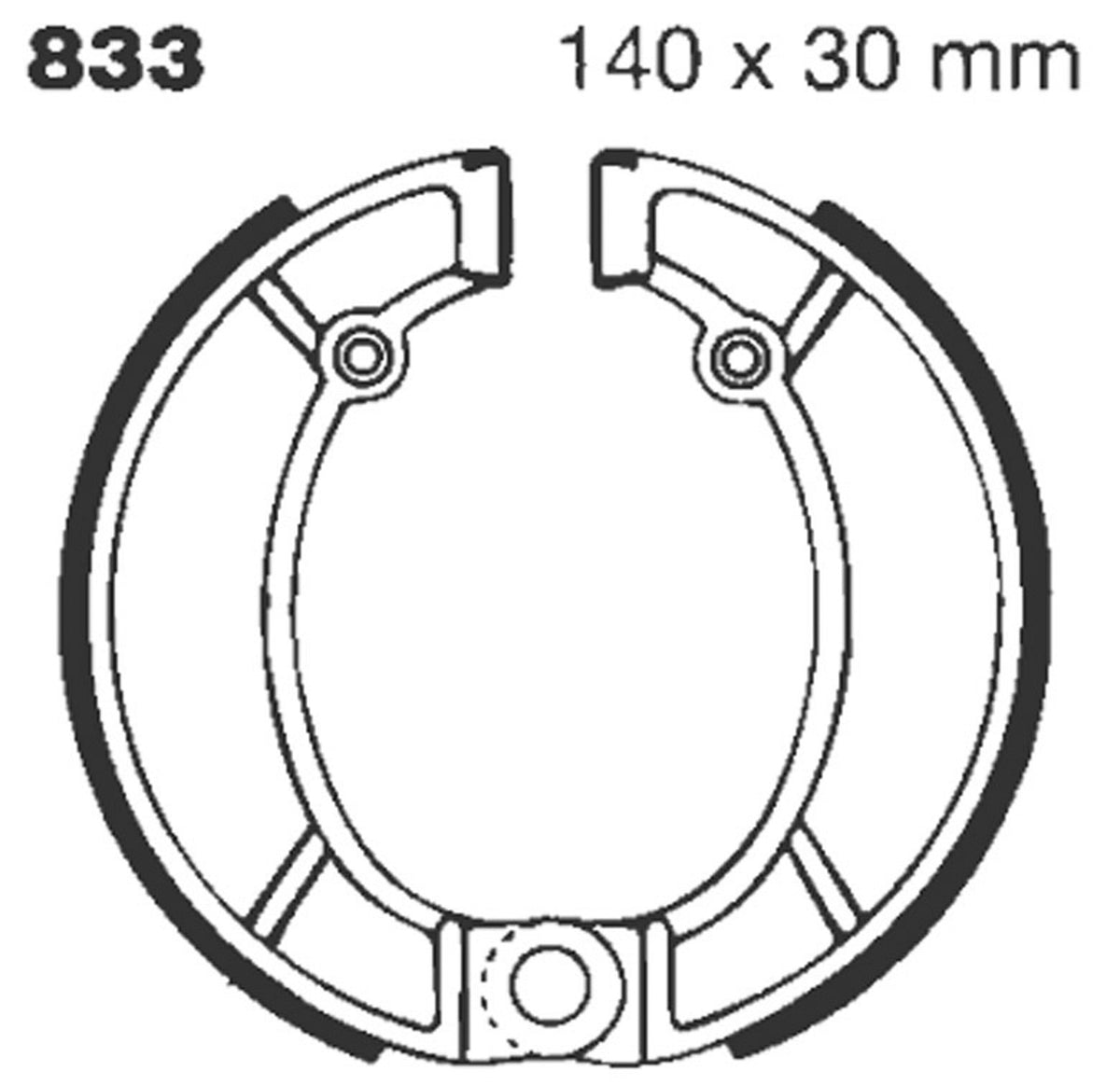 Bremsbacken EBC 833 G