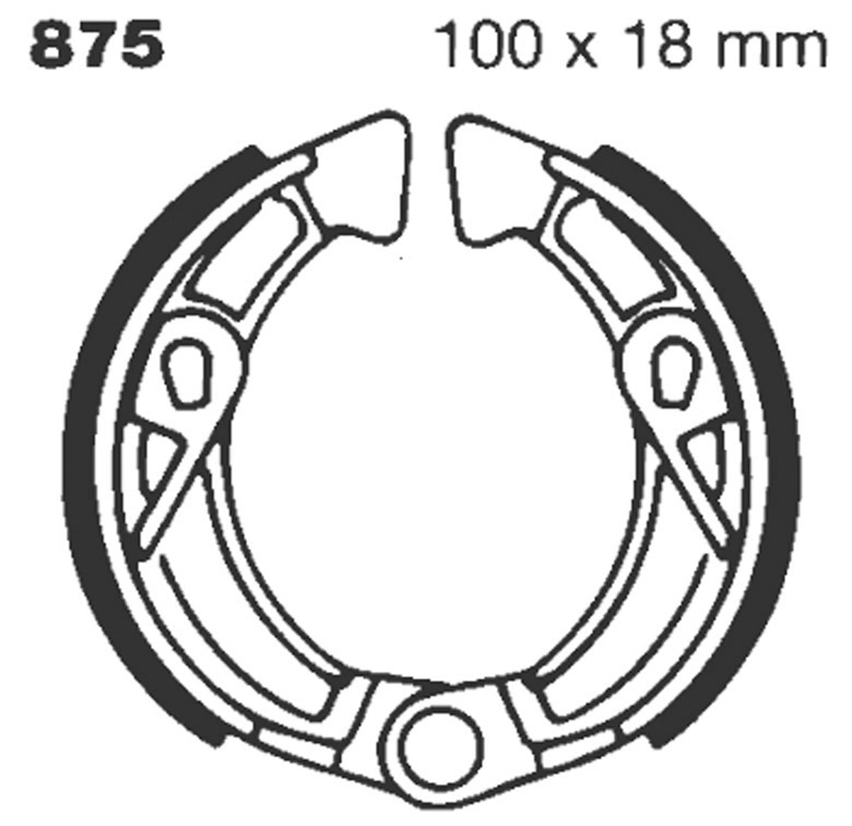 Bremsbacken EBC 875