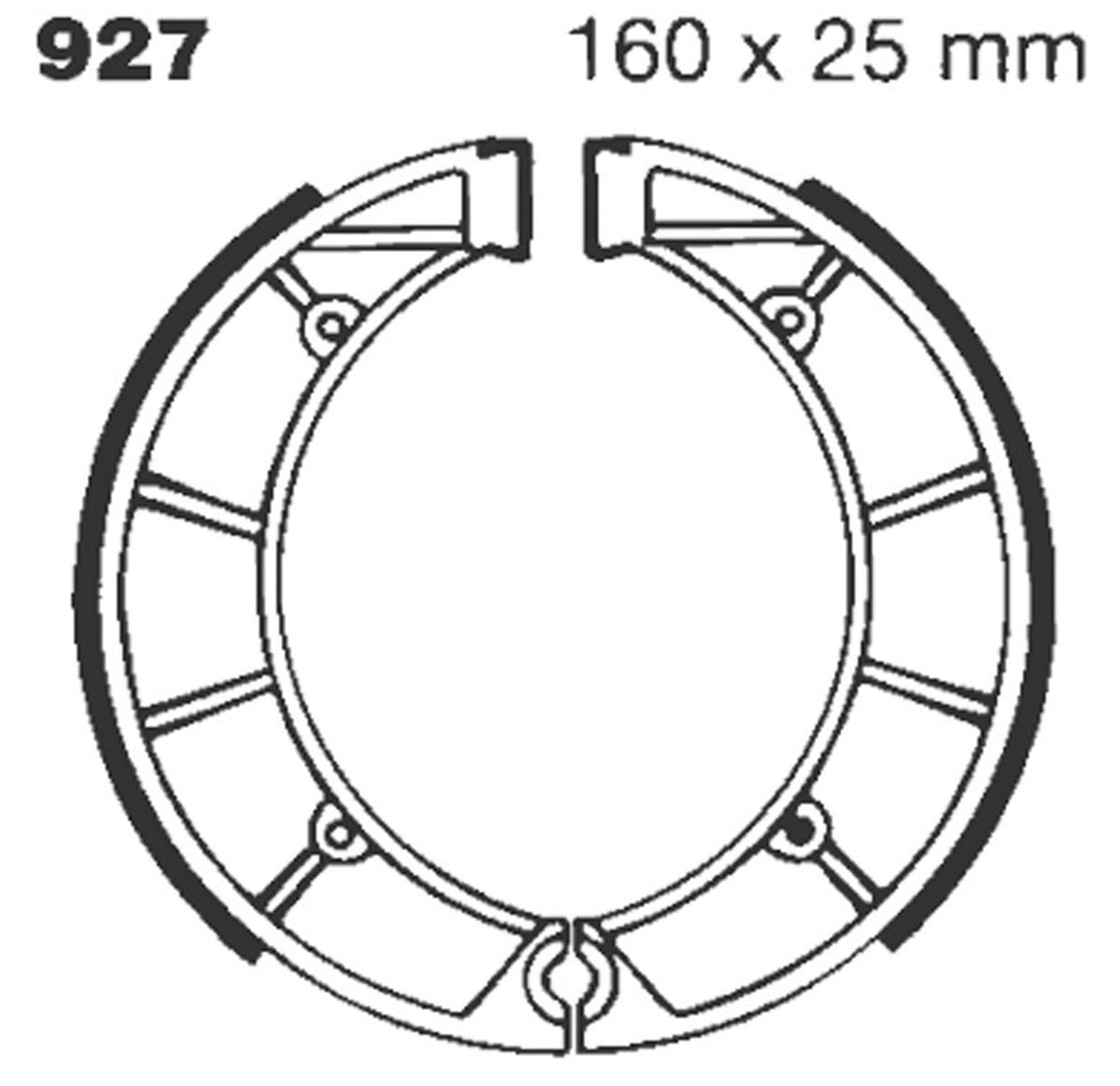 Bremsbacken EBC 927 G