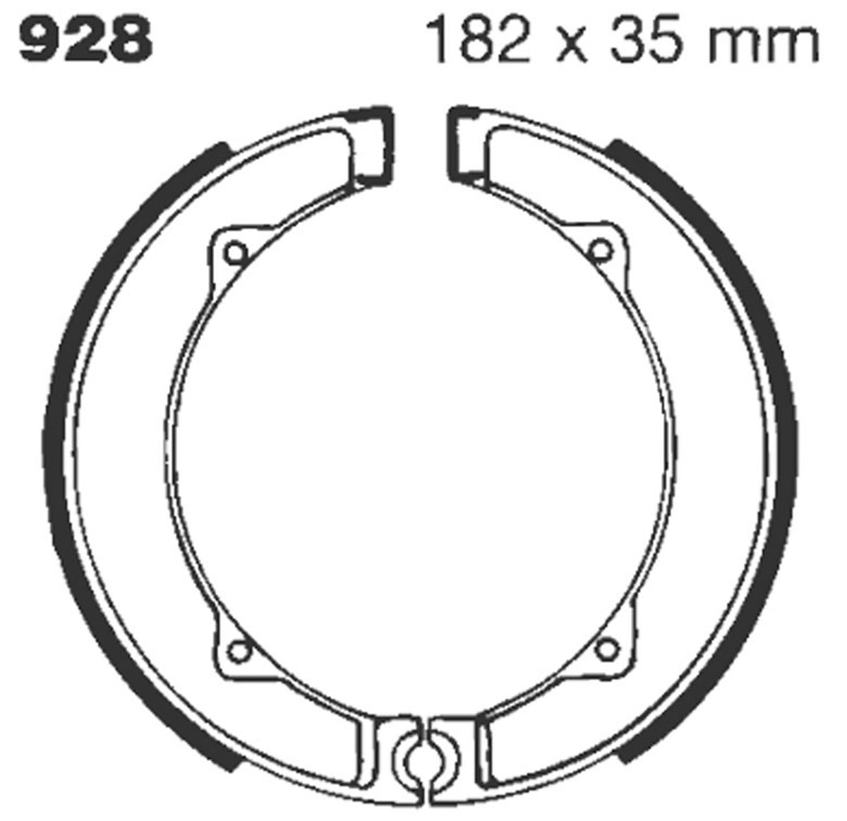 Bremsbacken EBC 928