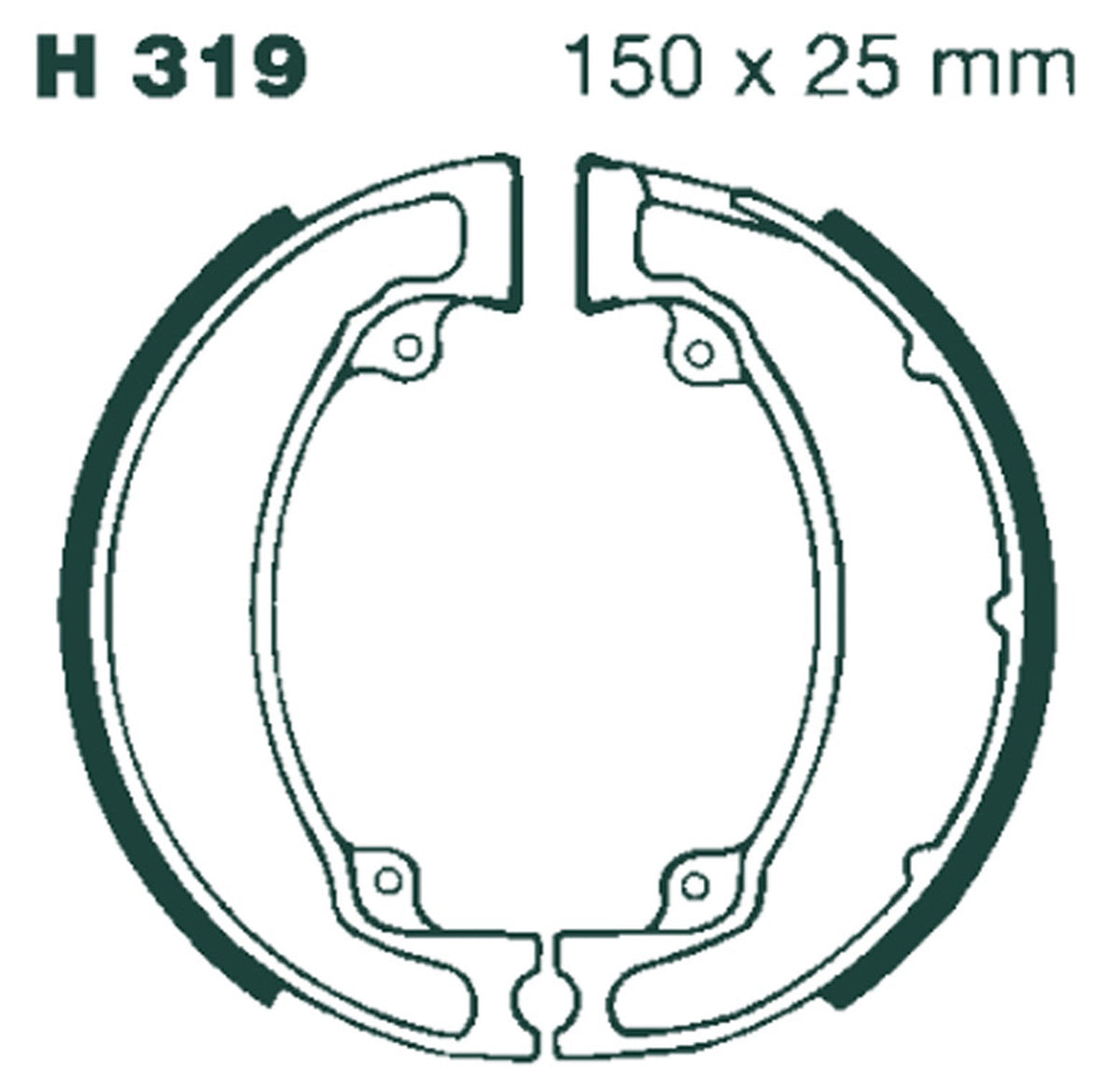 Bremsbacken EBC H 319