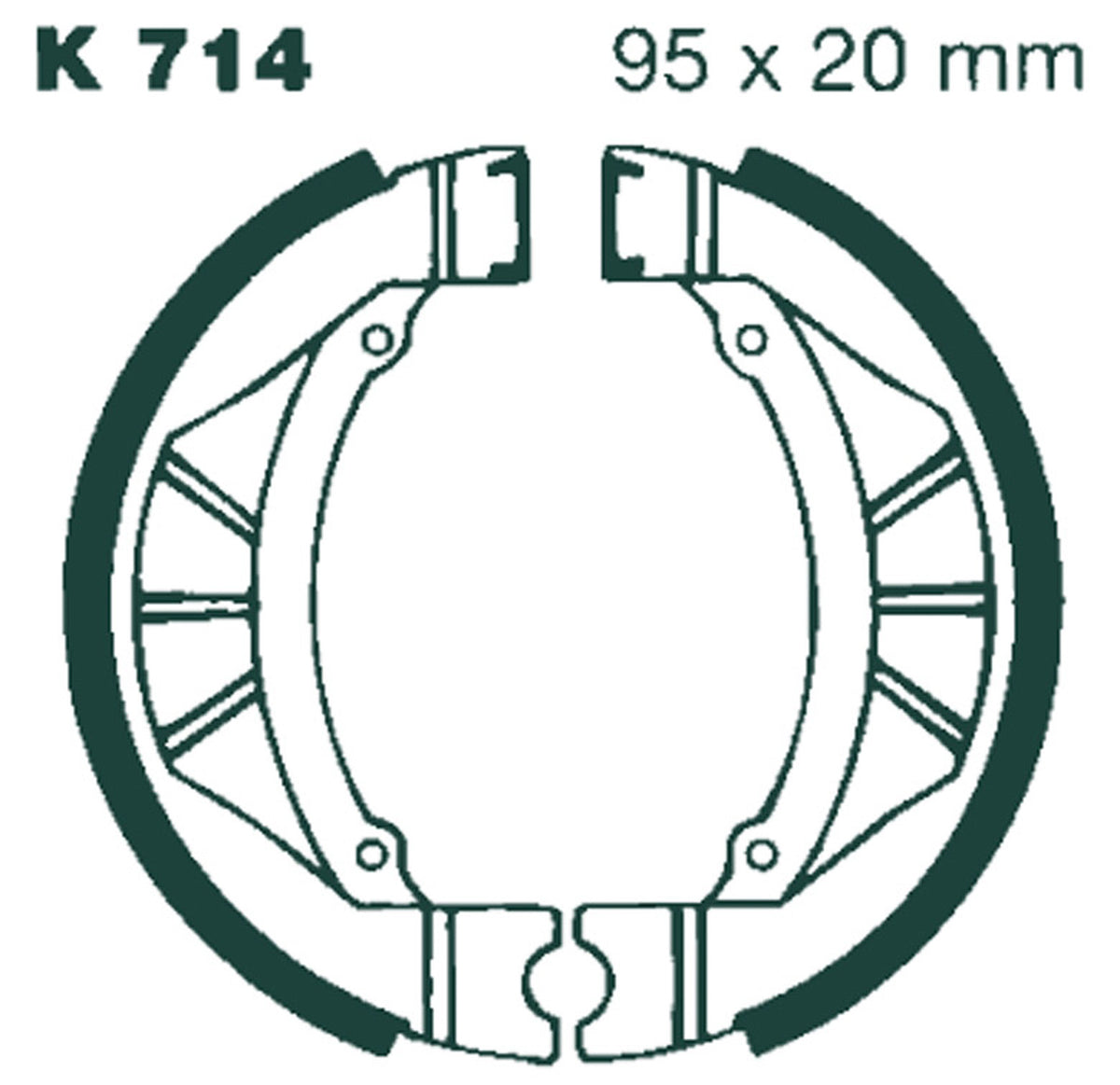 Bremsbacken EBC K714