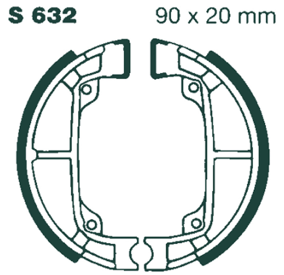 Bremsbacken EBC S632