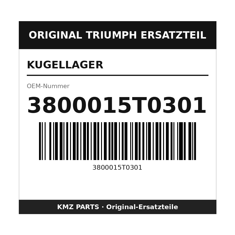 Triumph Kugellager 3800015T0301