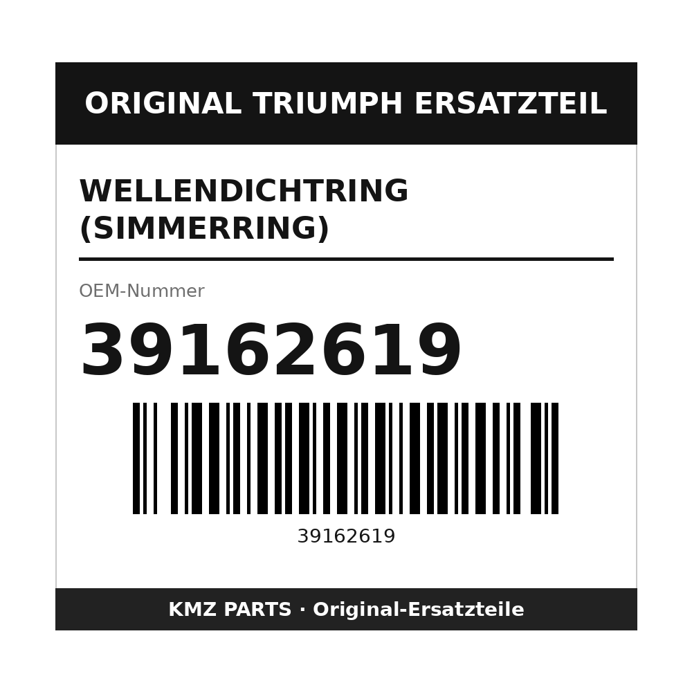 Triumph Wellendichtring (Simmerring) 39162619