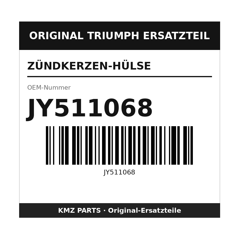 Triumph Zündkerzen-Hülse JY511068