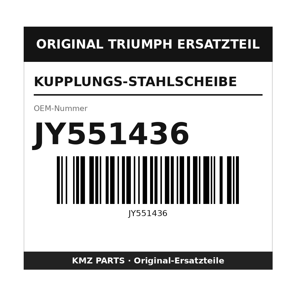 Triumph Kupplungs-Stahlscheibe JY551436