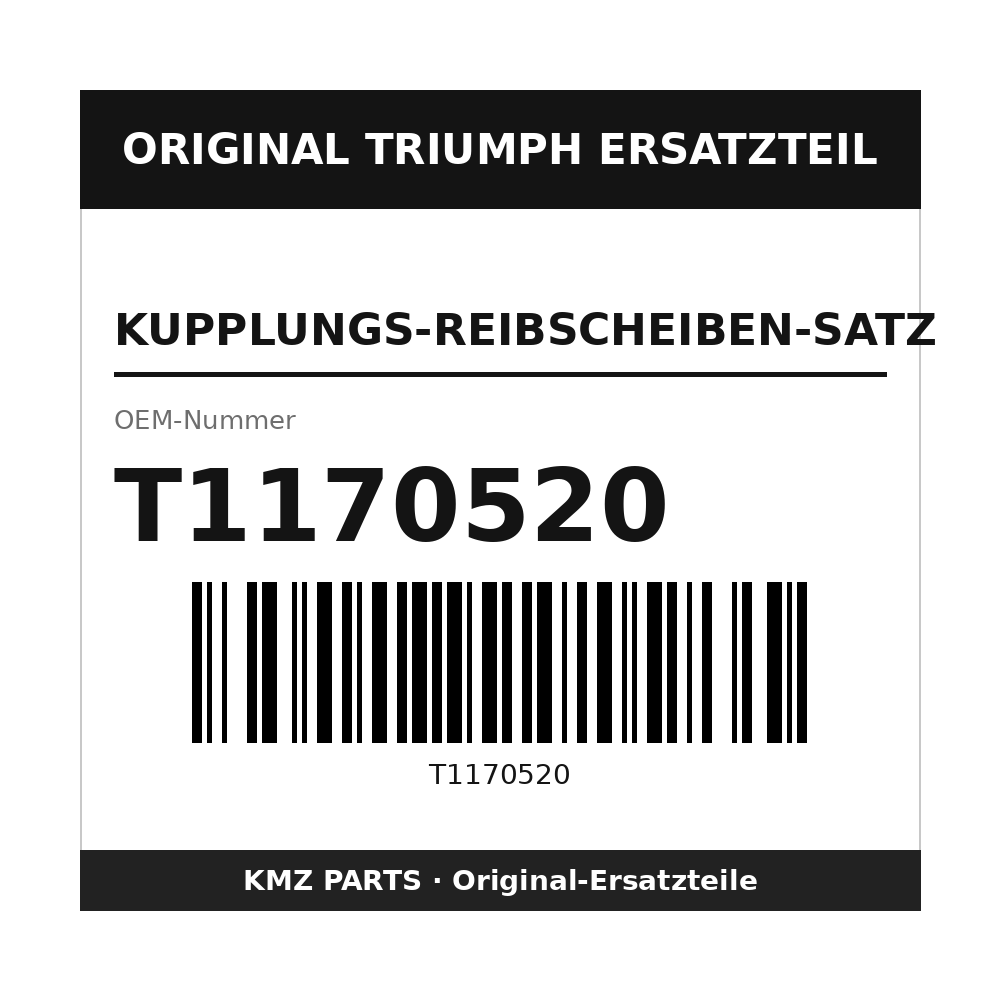Triumph Kupplungs-Reibscheiben-Satz T1170520