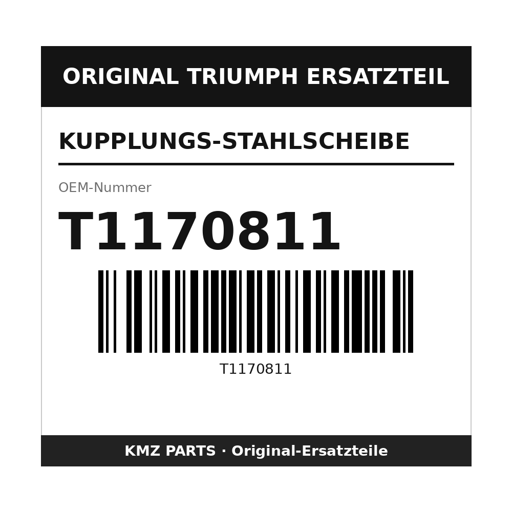 Triumph Kupplungs-Stahlscheibe T1170811