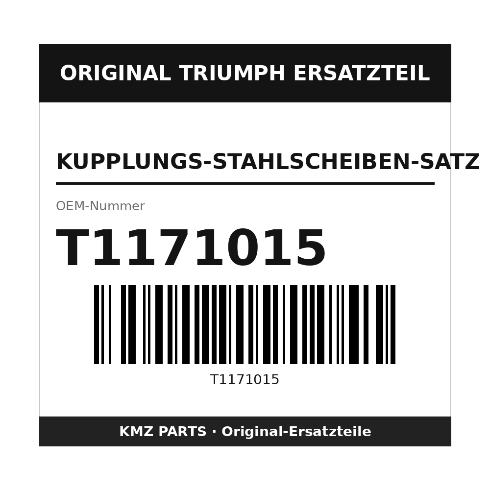 Triumph Kupplungs-Stahlscheiben-Satz T1171015