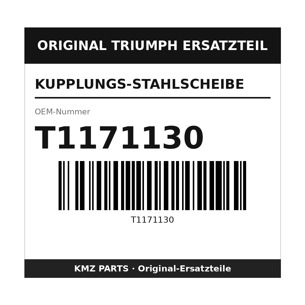 Triumph Kupplungs-Stahlscheibe T1171130