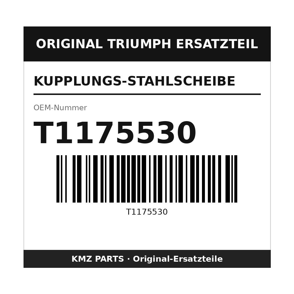 Triumph Kupplungs-Stahlscheibe T1175530