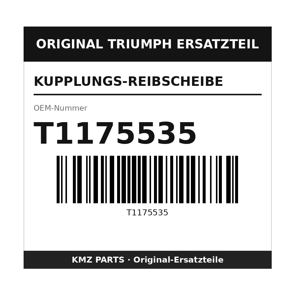 Triumph Kupplungs-Reibscheibe T1175535