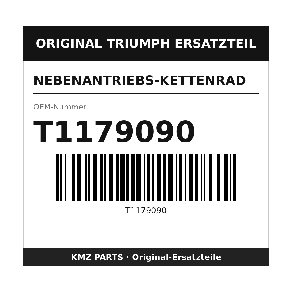 Triumph Nebenantriebs-Kettenrad T1179090