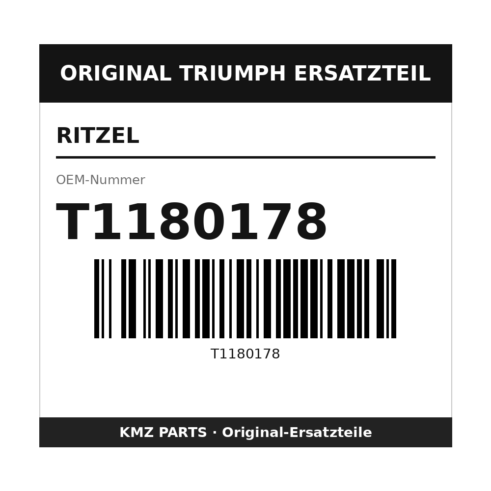 Triumph Ritzel T1180178
