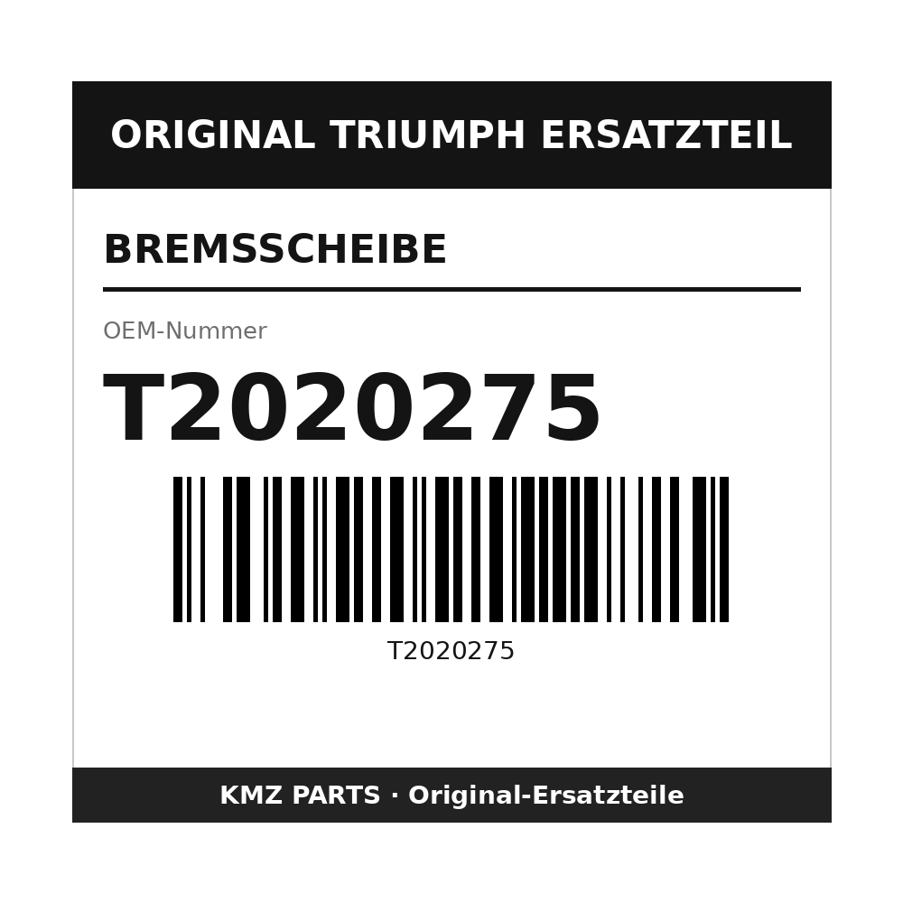 Triumph Bremsscheibe T2020275