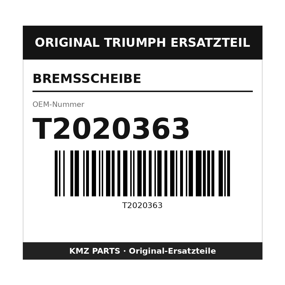 Triumph Bremsscheibe T2020363