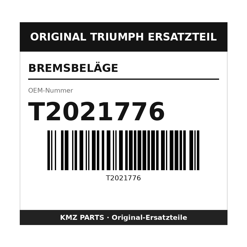 Triumph Bremsbeläge T2021776
