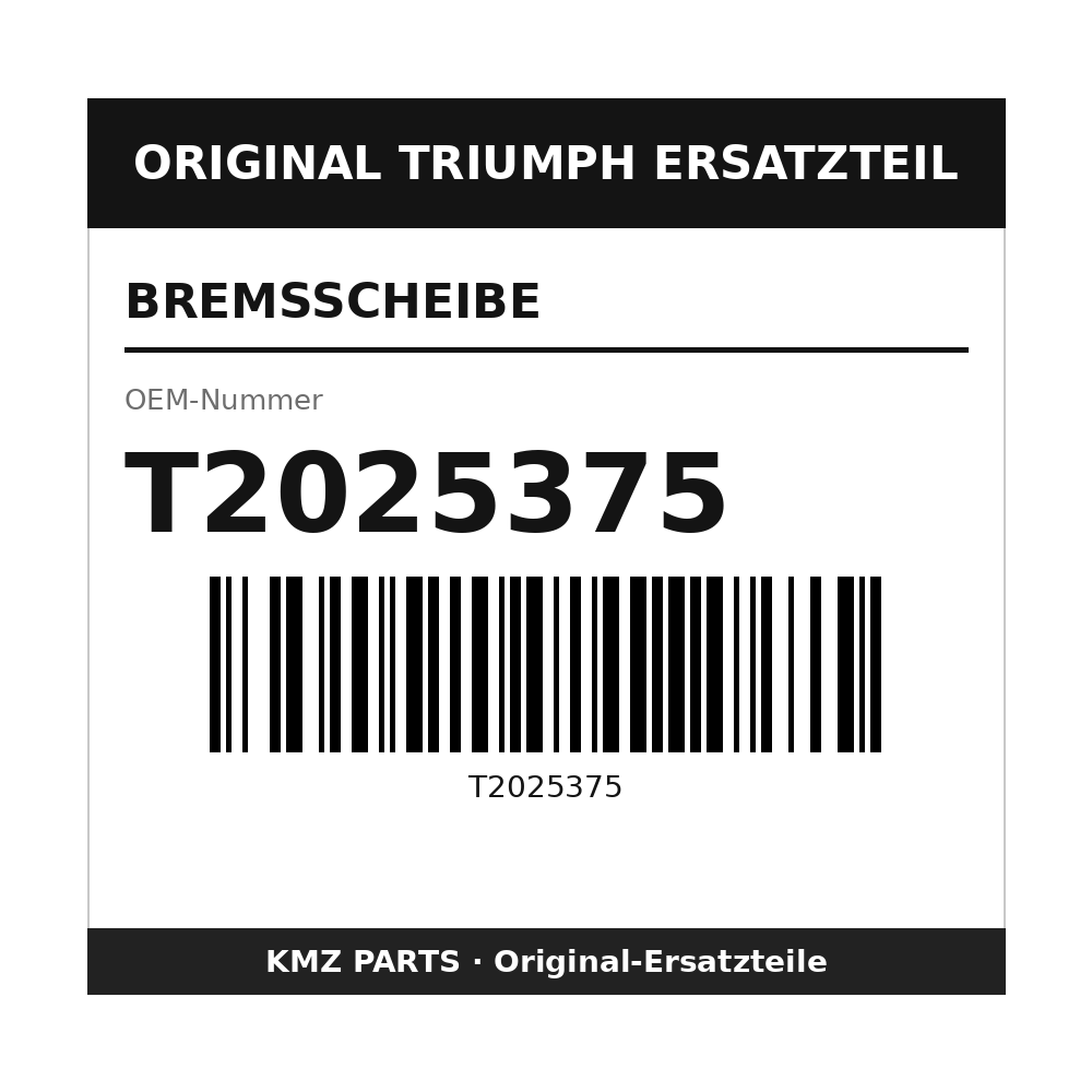 Triumph Bremsscheibe T2025375