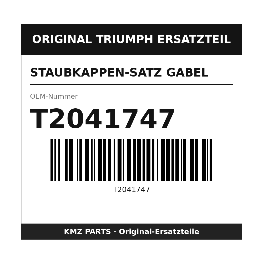 Triumph Staubkappen-Satz Gabel T2041747