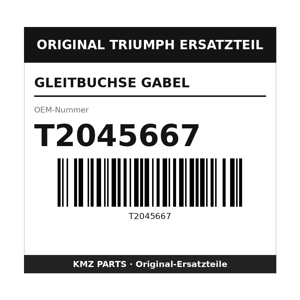 Triumph Gleitbuchse Gabel T2045667