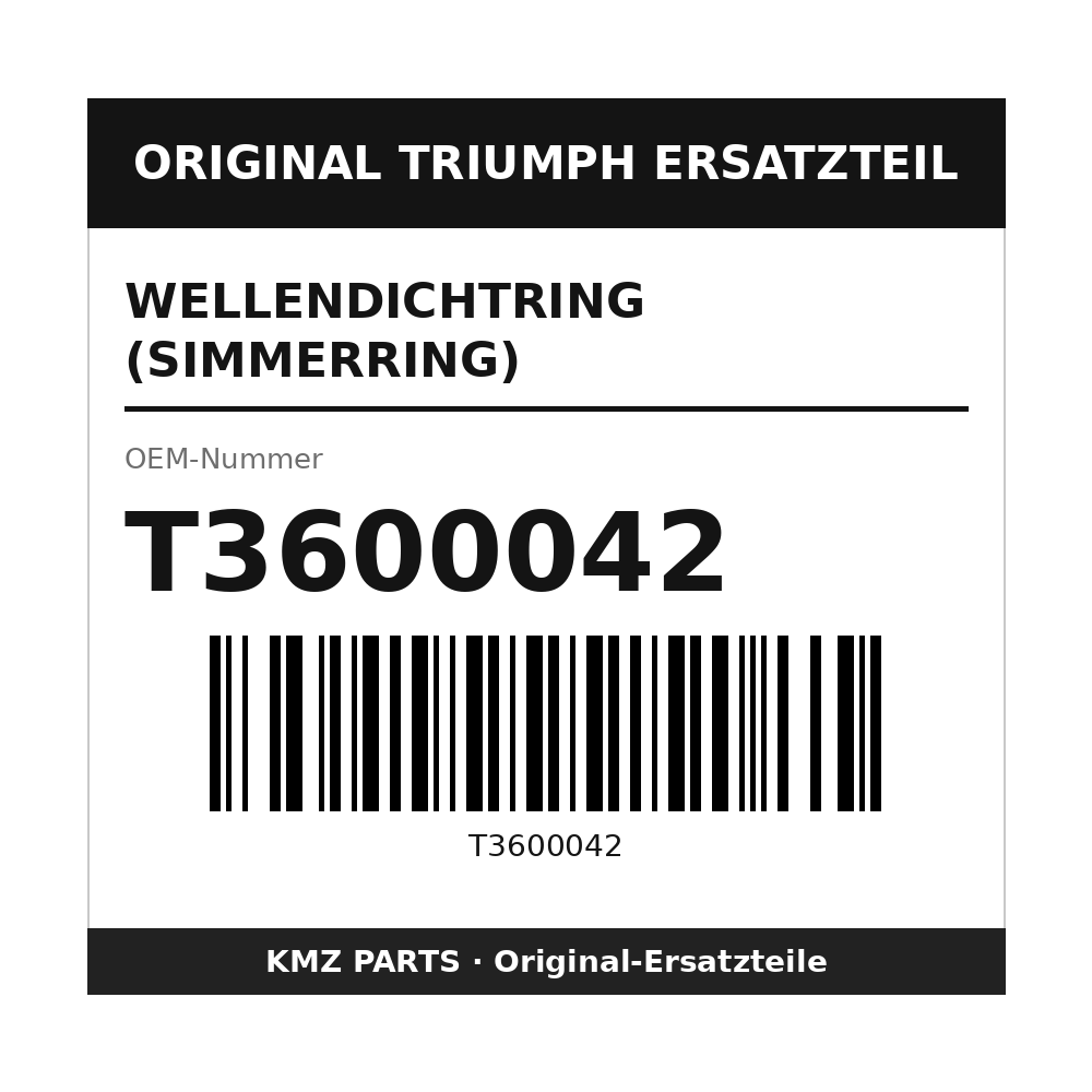 Triumph Wellendichtring (Simmerring) T3600042