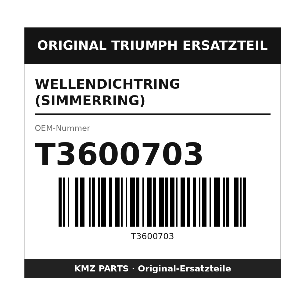 Triumph Wellendichtring (Simmerring) T3600703