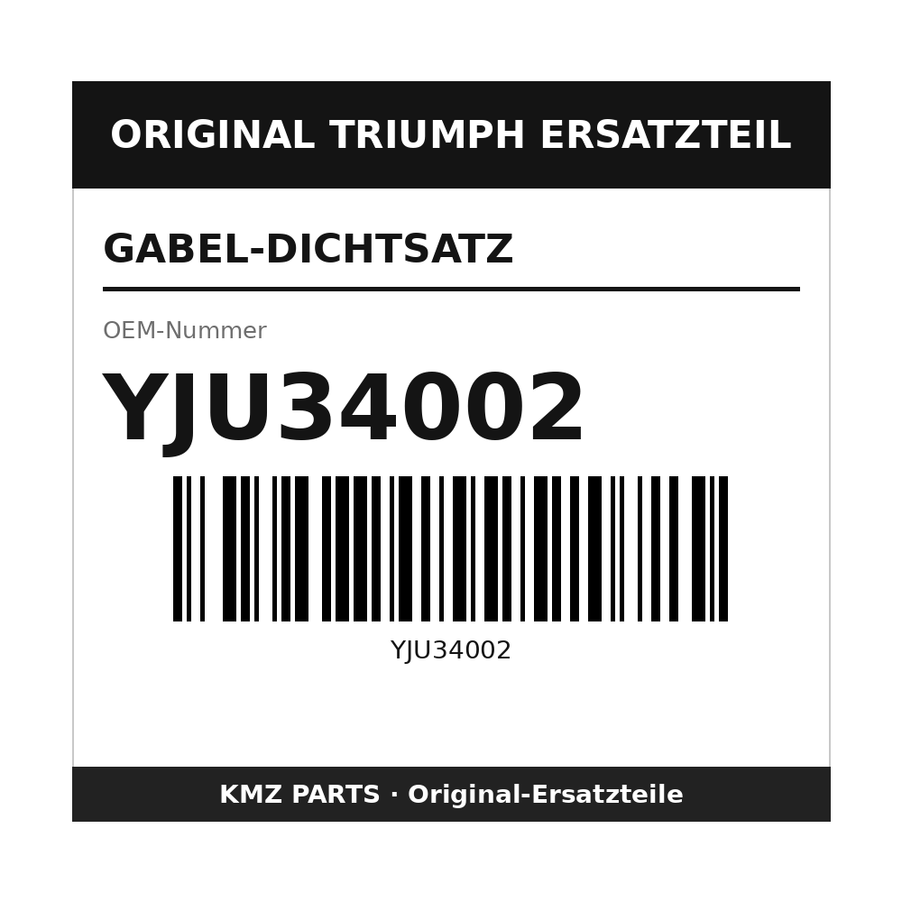 Triumph Gabel-Dichtsatz YJU34002