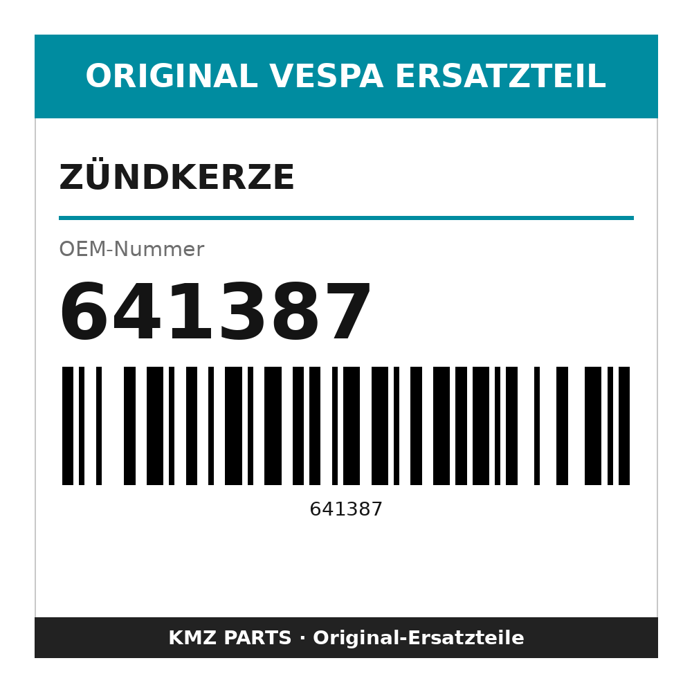 Vespa Zündkerze 641387