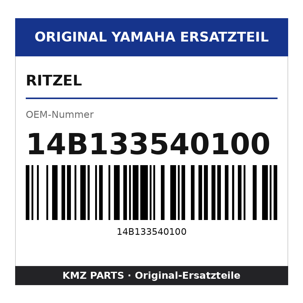 Yamaha Ritzel 14B133540100