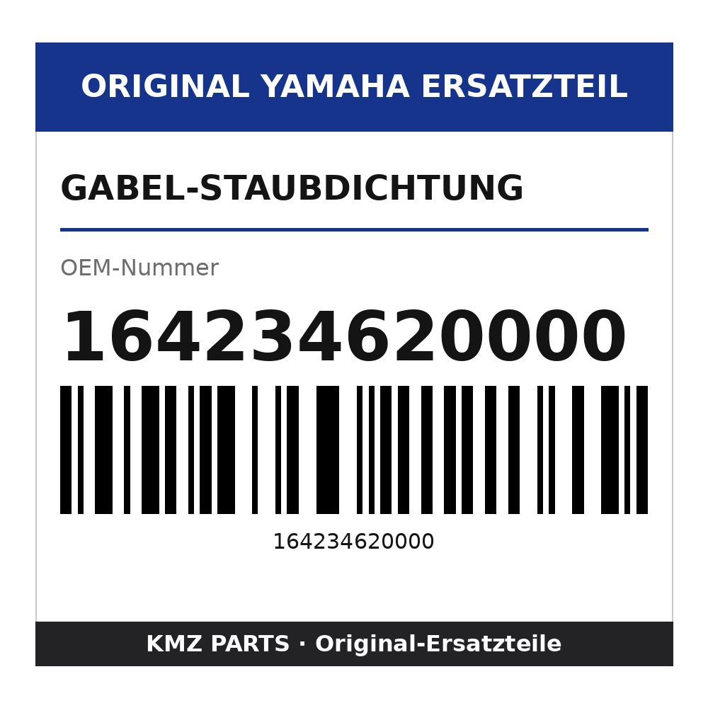 Yamaha Gabel-Staubdichtung 164234620000