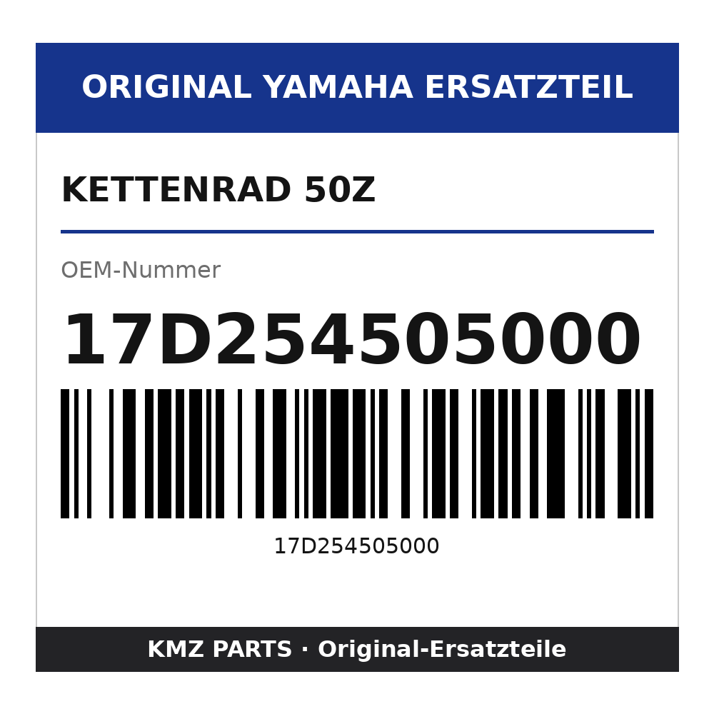 Yamaha Kettenrad 50Z 17D254505000