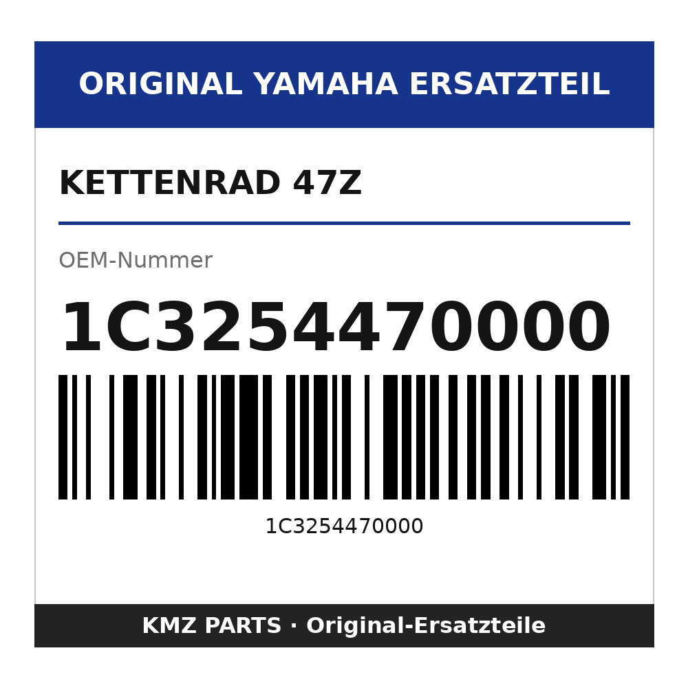 Yamaha Kettenrad 47Z 1C3254470000